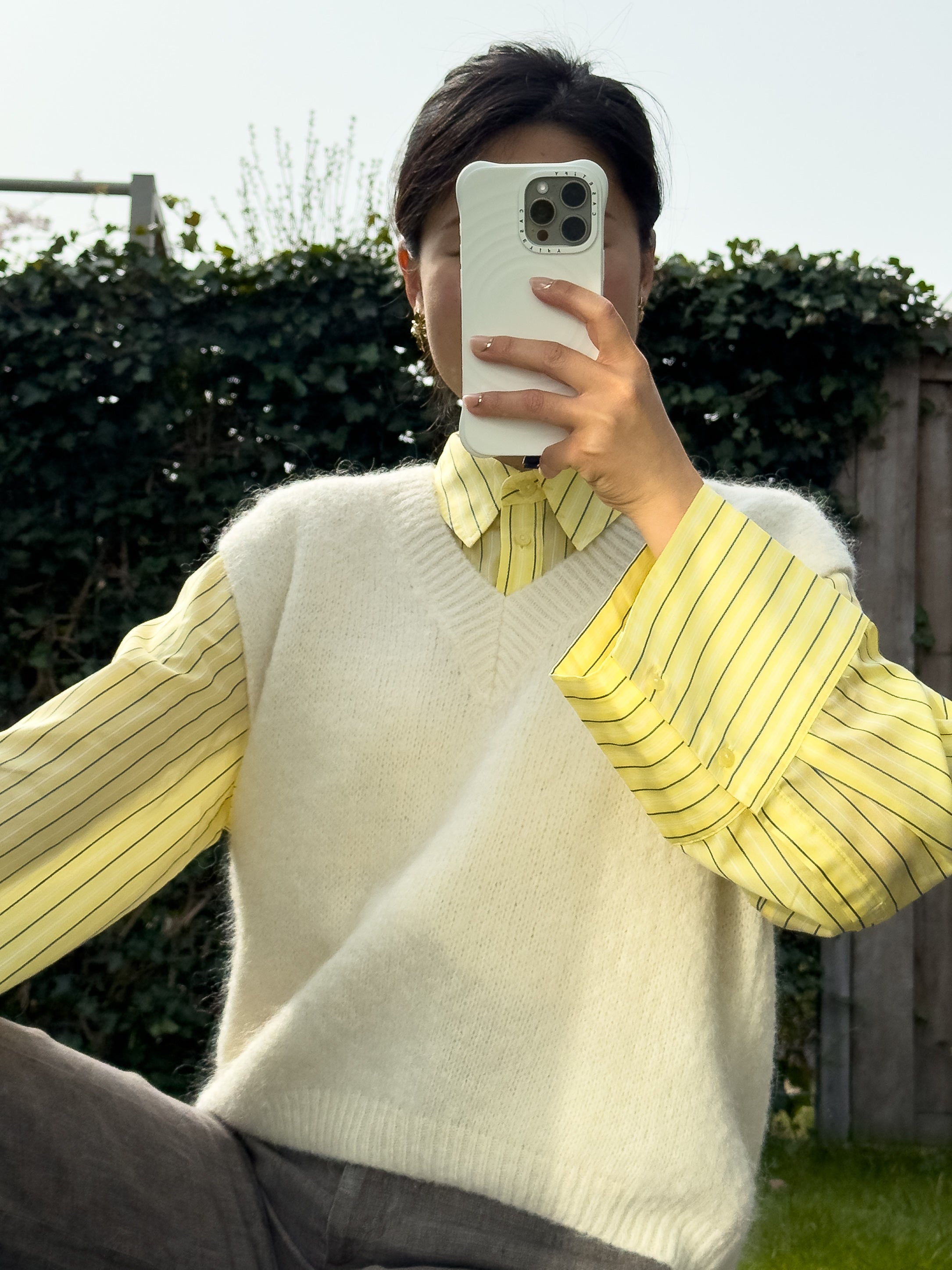 Beige Mohair