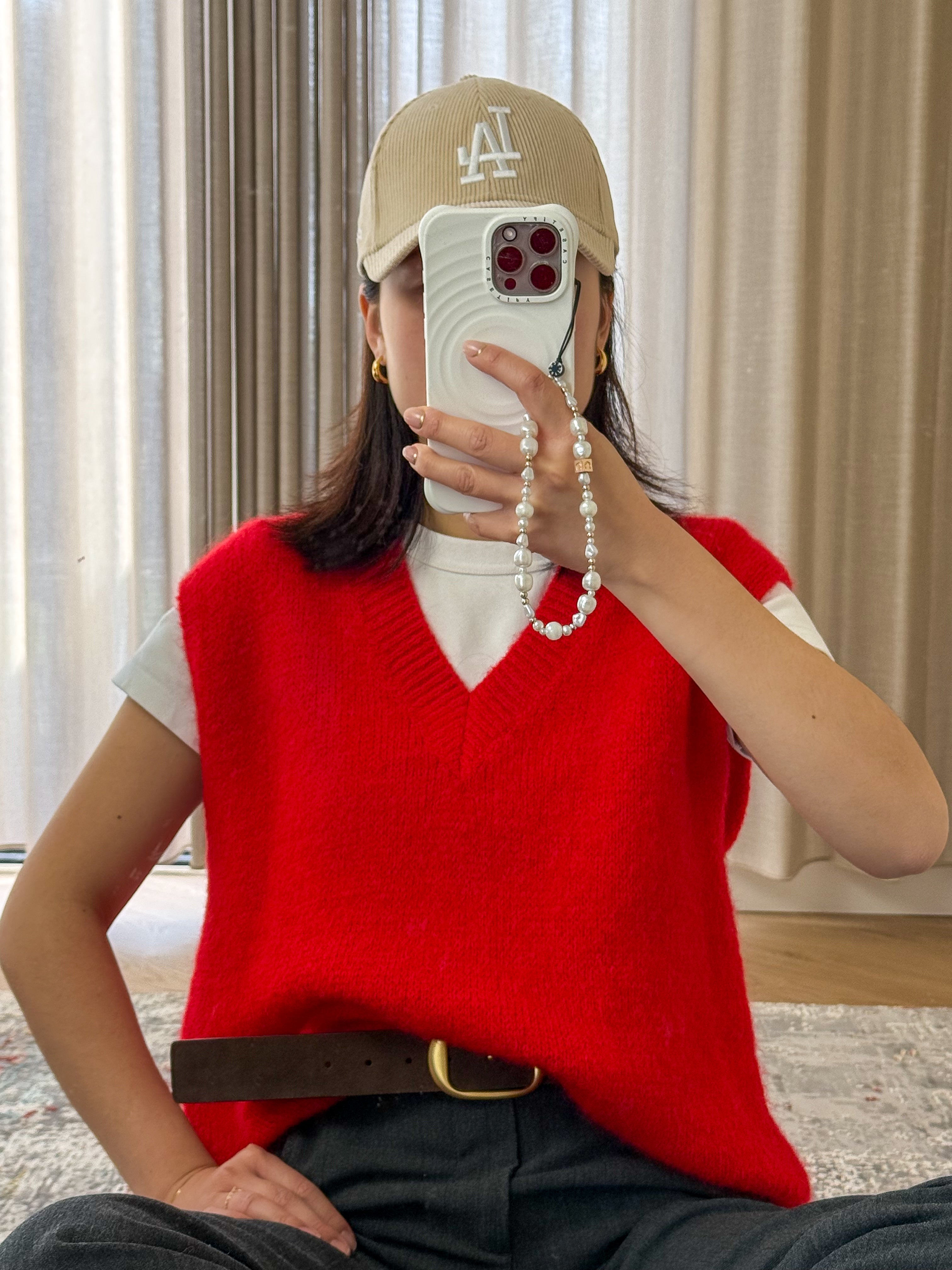 Red mohair